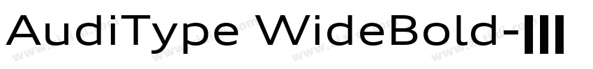 AudiType WideBold字体转换
